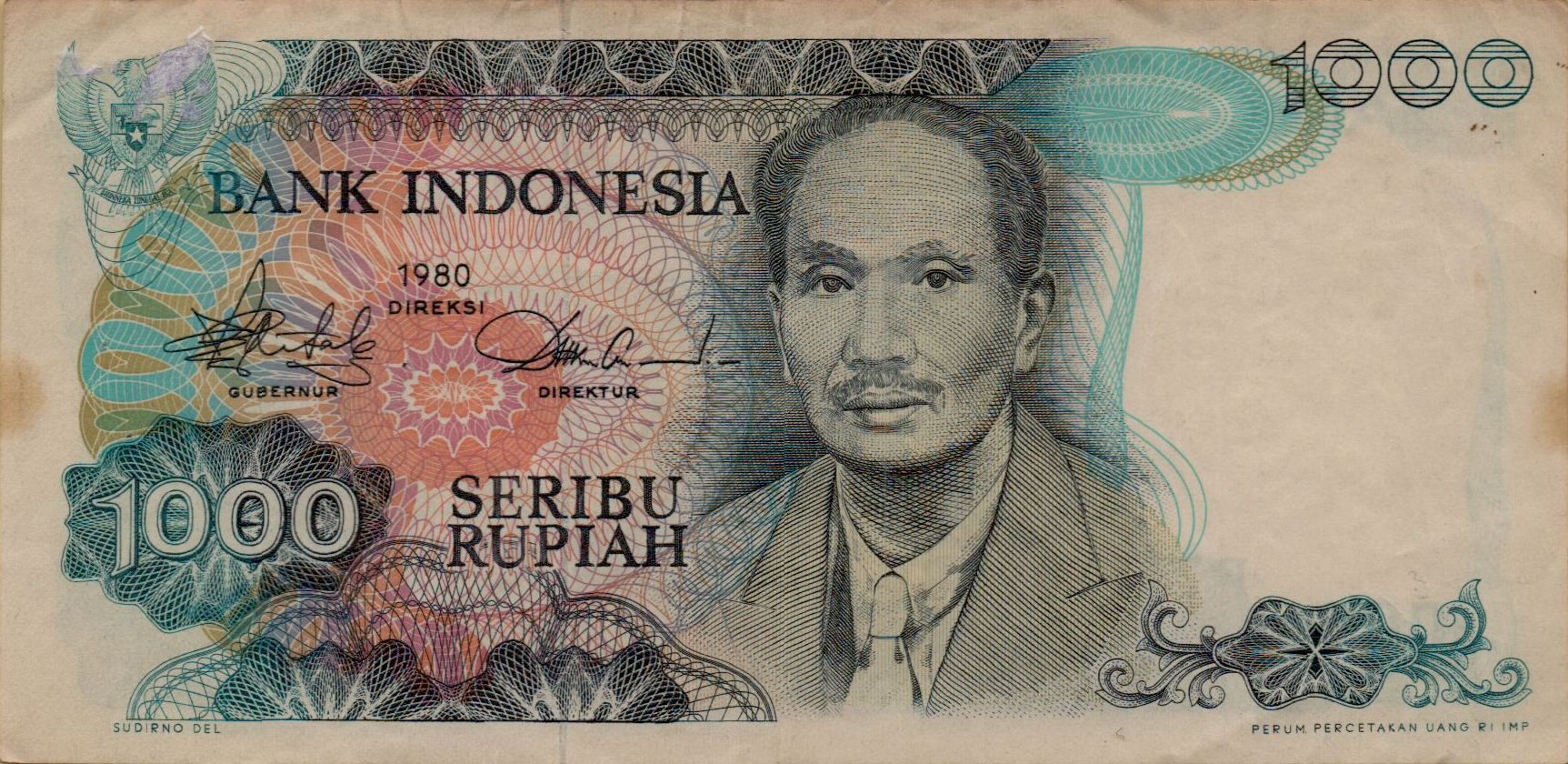 Indonesia 1000 1980 VF P-119